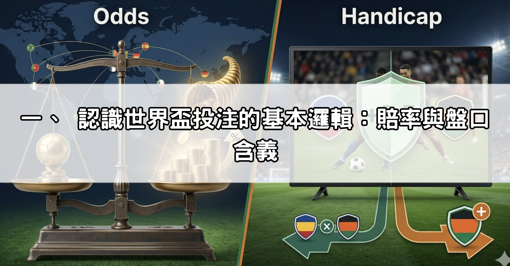 一、 認識世界盃投注的基本邏輯：賠率與盤口含義