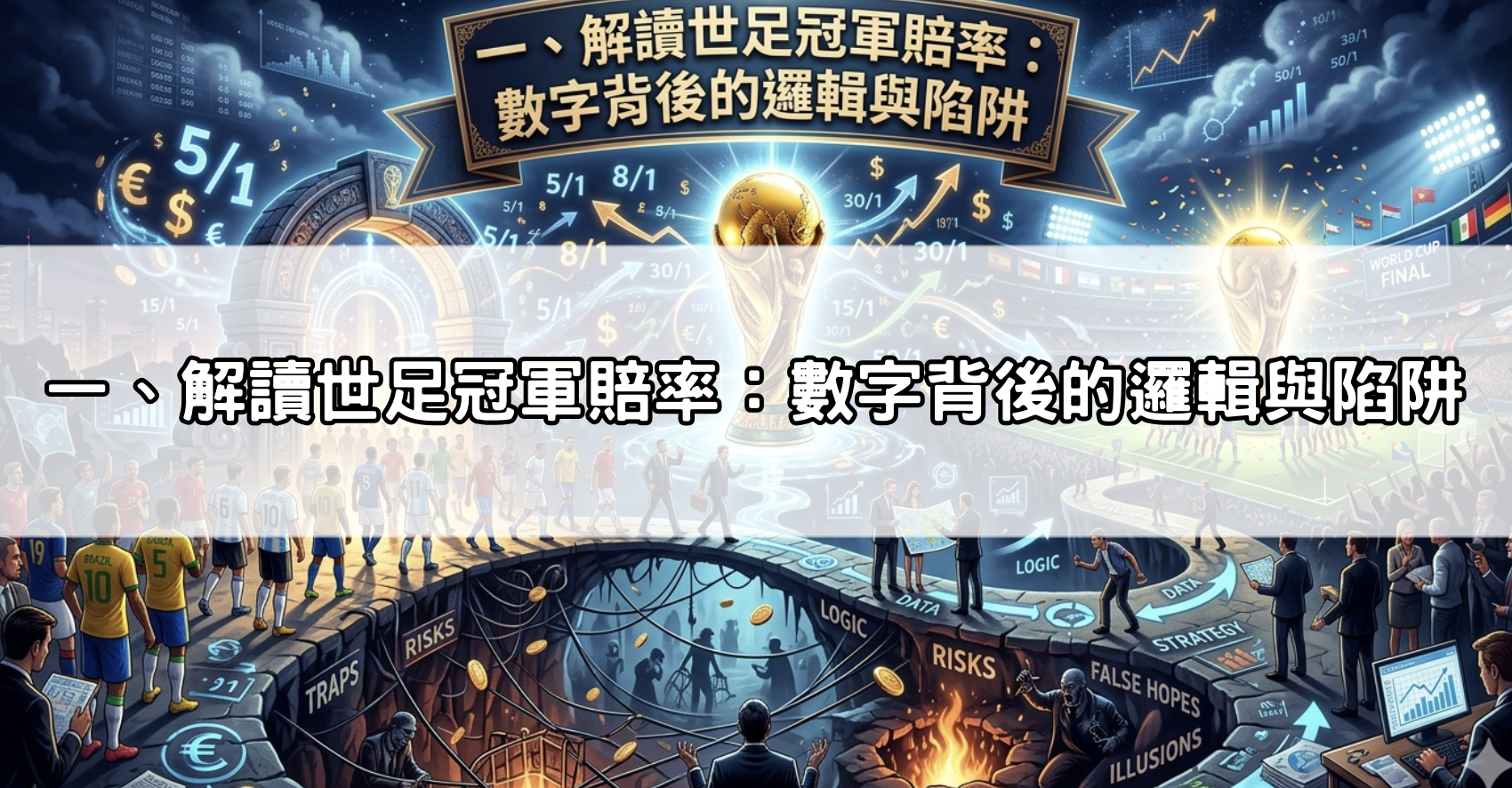 一、解讀世足冠軍賠率：數字背後的邏輯與陷阱