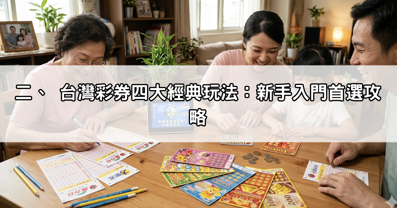 二、 台灣彩券四大經典玩法：新手入門首選攻略